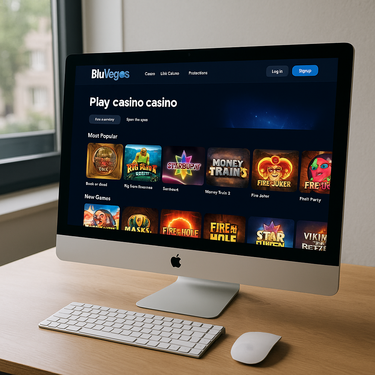 BluVegas - Desktop Design - Strak Blauw Interface